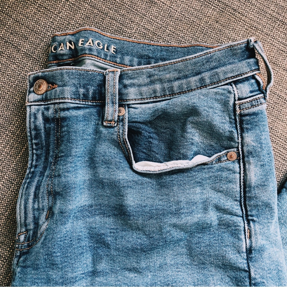 American Eagle Stretch Blue Jeans Size 16 Regular